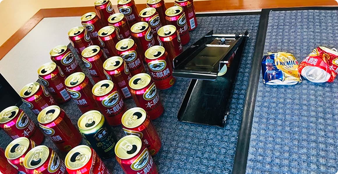 空き缶つぶしのイメージ画像